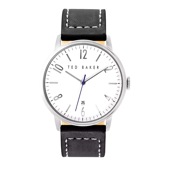 Ted Baker Men's Vintage, stainless steel, new battery, leather strap - Picture 1 of 7